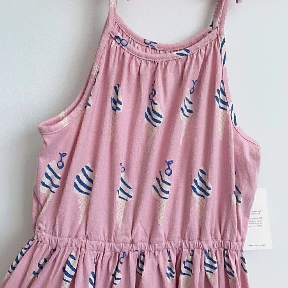 NWT Tea Collection Pink Ice cream Dress, 12 Years
